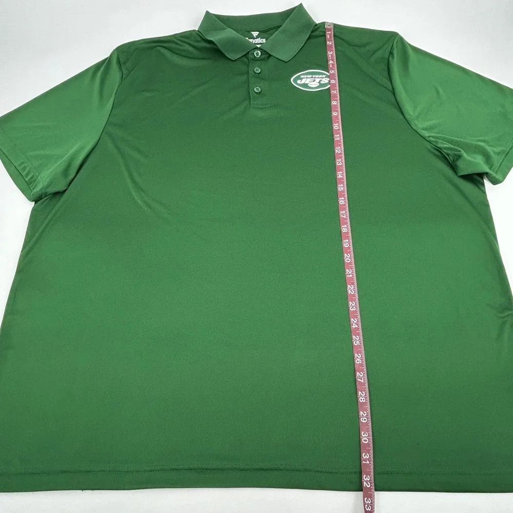 Fanatics New York Jets NFL Polo Shirt Men's 4XL Green‎ Short Sleeve